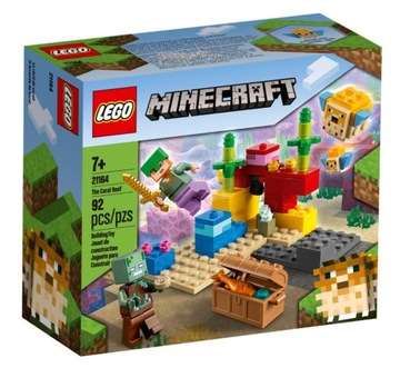 LEGO Minecraft Коралловый риф 21164 Алекс и сундук