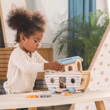 Ноев ковчег - сортировщик головоломок. Дом формирует блоки.