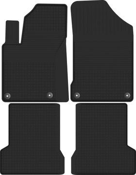FIAT 500 gumowe dywaniki STOPERY