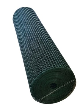 Siatka hodowlana zgrzewana 13x13mm/1mm.Drut w PCV