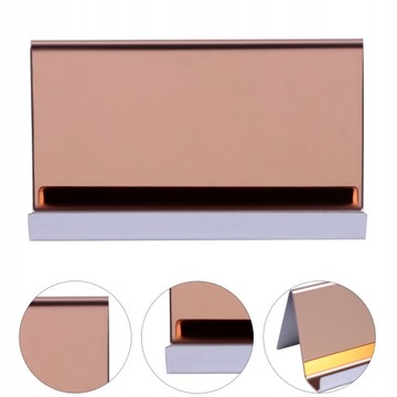 2 szt. Uchwyt stołowy metalowy stojak na wizytówki