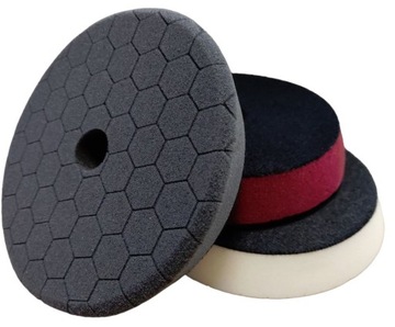Gąbki polerskie pad polerski na rzep 125mm twarda średnia bardzo miękka