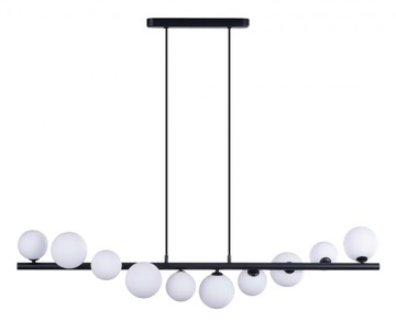AZZARDO SYBILLA 10 PENDANT LAMPA WISZĄCA CZARNA