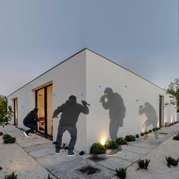 ДВОЙНАЯ НАРУЖНАЯ ВРАЩАЮЩАЯСЯ КАМЕРА TUYA SMART НА ПОЛЬСКОМ ЯЗЫКЕ 4MPX IP WIFI