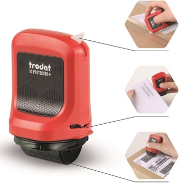 PIECZĄTKA TRODAT ID PROTECTOR 3w1 DO LISTÓW KARTONÓW OCHRONY DANYCH ROLLER
