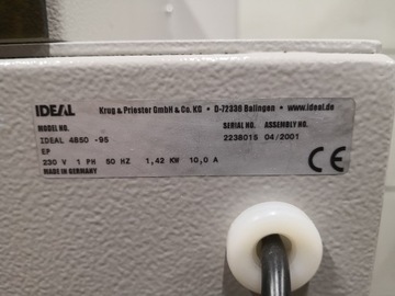 ГИЛЬОТИНА IDEAL 4850-95 EP, КАК НОВАЯ