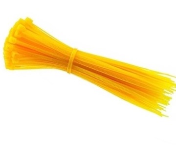 ЗАЖИМЫ КАБЕЛЬНЫЕ Стяжки ЖЕЛТЫЕ КРЫШКИ 4,8х200мм 100шт.