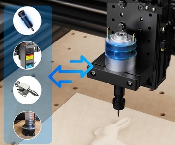 Фрезерный плоттер с ЧПУ TWOTREES TTC450 Гравировальный станок 460x460x80 мм