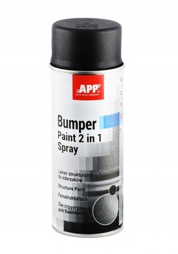 Lakier strukturalny do zderzaków, plastików APP BUMPER PAINT 400 ml CZARNY