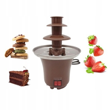 czekoladowa fontanna do fondue brązowa