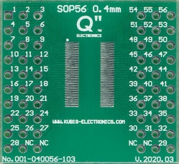 TVSOP56 0,40 мм на 2xIDC3x10