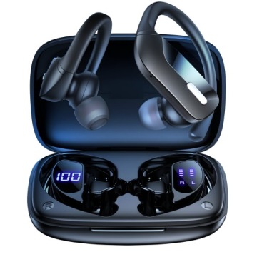 SŁUCHAWKI BEZPRZEWODOWE BLUETOOTH 5.3 DOKANAŁOWE USB-C SPORTOWE LED EDR TWS