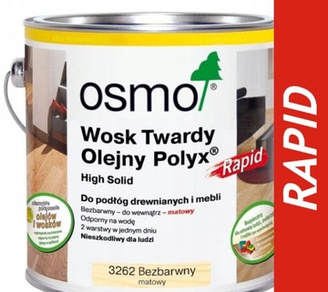 Wosk Twardy Olejny Bezbarwny Mat. OSMO 0,75L 3262