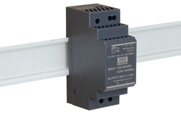 Блок питания DIN Mean Well HDR-30-24 24 В постоянного тока 1,5 А 36 Вт