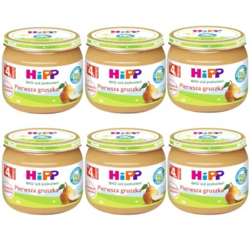 HiPP BIO Pierwsza gruszka po 4.miesiącu 6x80g