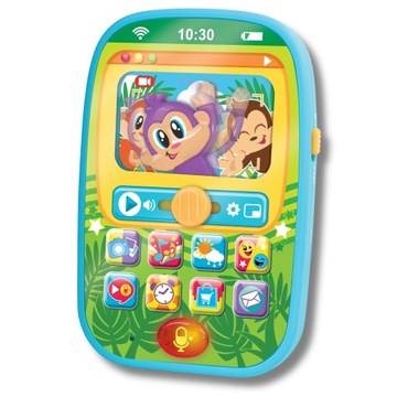 Dumel zabawkowy telefon smartfon rymuje mówi po polsku edukacyjna