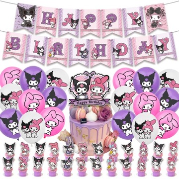BALONY SANRIO KUROMI MY MELODY PROJEKT URODZI