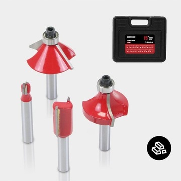 15 шт. ФРЕЗА ПЕТЛИ ДЛЯ ДЕРЕВА 1/4 НОЖ