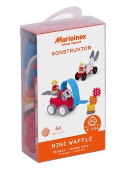 KLOCKI WAFLE MINI STRAŻAK ZESTAW MAŁY MARIOINEX