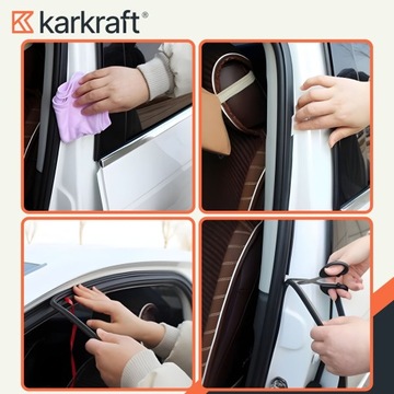 KARKRAFT ПРОКЛАДКА ЗАЩИТА КРОМКИ АВТОМОБИЛЬНОЙ ДВЕРИ 5М САМОКЛЕЙКАЯ