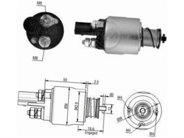 ELEKTROMAGNET STARTÉR VW EOS 2.0 3.6 POLO IV MK4 1.6 TIGUAN 1.4