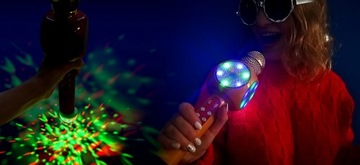 МИКРОФОН ДЛЯ ДЕТЕЙ КАРАОКЕ МИКРОФОН С LED USB BLUETOOTH ДЛЯ ДЕТЕЙ