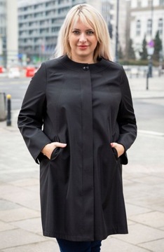 Elegancki płaszczyk w kolorze czerni 56