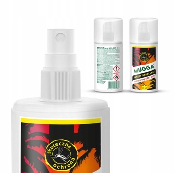 2 НАБОРА СИЛЬНЫХ СПРЕЙОВ ОТ КОМАРОВ И КЛЕЩЕЙ MUGGA