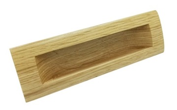 UCHWYT MEBLOWY DO MEBLI WPUSZCZANY TAFLA LITE DREWNO DĄB L-128mm
