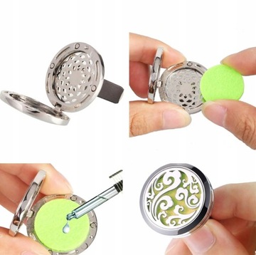 WKŁADKI ZAPASOWE DYFUZORA SAMOCHODOWEGO DO OLEJKÓW ZAPACHOWYCH ORNGE2 10SZT