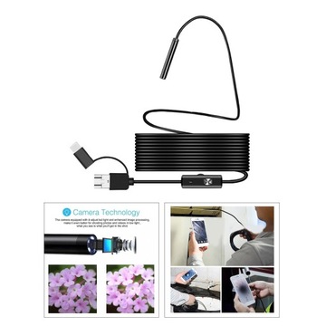 Эндоскопическая инспекционная камера толщиной 8 мм для