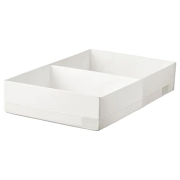 IKEA STUK PUDEŁKO Z PRZEGRODAMI 20X51X10 BIAŁY
