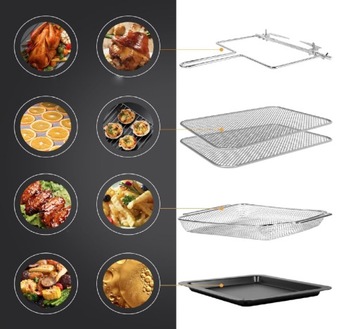 Mini piekarnik Iceagle AFO-1502D 15 l czarny NIEMIECKA JAKOŚĆ