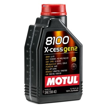 Olej MOTUL 8100 X-cess Gen2 5W40 1L