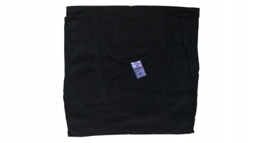 ФУТБОЛКА МУЖСКАЯ ИЗ 100% ХЛОПКА ЧЕРНАЯ, КРУГЛАЯ - 4XL