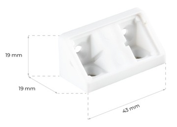 4 ШТ. МЕБЕЛЬНЫЙ УГОЛ KOMANDOREK ПОДДЕРЖКА ПОЛКИ