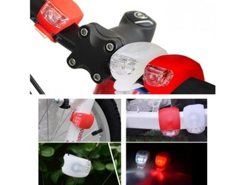 ВЕЛОСИПЕДНЫЕ ФАРЫ СВЕТОДИОДНЫЕ ВЕЛОСИПЕДНЫЕ ФАРЫ СВЕТОДИОДНЫЕ ПЕРЕДНЯЯ ЗАДНЯЯ 2 ШТ. Z1