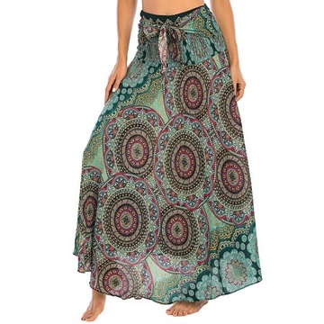 ZWIEWNA DŁUGA SPÓDNICA DAMSKA MAXI DO KOSTEK BOHO