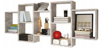 Półka TRIO płyta laminowana Etna 160,5 x 18 cm kolor BETON SMART