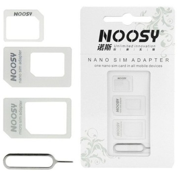 Noosy nano micro-SIM-адаптер + БЕСПЛАТНЫЙ ключ для SIM-карты