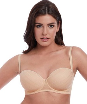 60E 28DD Freya Cameo Underwired Deco Strapless Moulded Bra