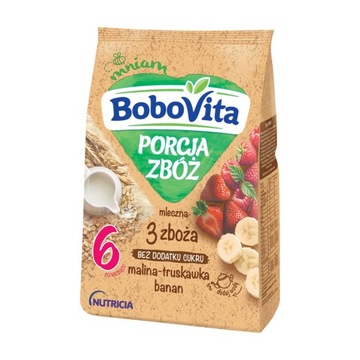BoboVita Kaszka mleczna malina-truskawka-banan 210