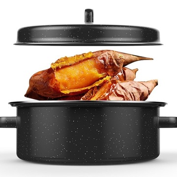 Овальная жаровня Эмалированная овальная жаровня Идеальное центральное отопление