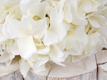 ГИДРЕНЗИЯ ГУСТОЙ КРАСИВЫЙ БУКЕТ ИЗ ИСКУССТВЕННЫХ ЦВЕТОВ КАК ЖИВОЙ БЕЛЫЙ X5