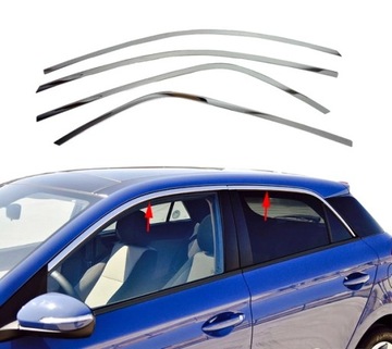 Listwy przyokienne okna szyby Hyundai i20 2014-20