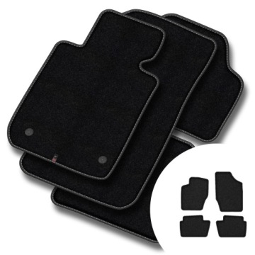 Velurové koberce Premium pro Citroen C4 I 2004-2010 2-řada sedadel