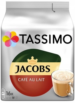 Капсулы Tassimo Jacobs Cafe Au Lait 16 шт.