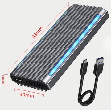 Корпус адаптера для внешнего SSD-накопителя M.2 NVME