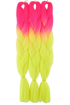 WŁOSY SYNTETYCZNE KOLOROWE WARKOCZYKI DREAD 2K.027