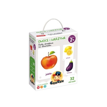 CZUCZU KARTY OBRAZKOWE NA SZNURECZKU OWOCE 12M+
